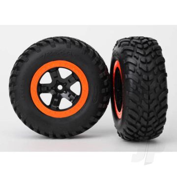 Traxxas Tyres And Wheels, Assembled Glued Sct Off-Road Racing Tyres (2 Pcs) (TRX5863R)