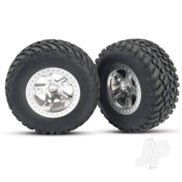 Traxxas Tyres And Wheels, Assembled Glued Sct Off-Road Racing Tyres (2 Pcs) (TRX5875)