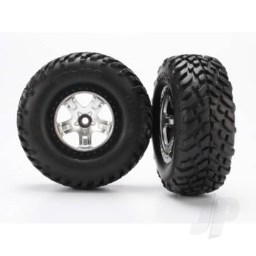 Traxxas Tyres And Wheels, Assembled Glued Sct Off-Road Racing Tyres (2 Pcs) (TRX5875X)