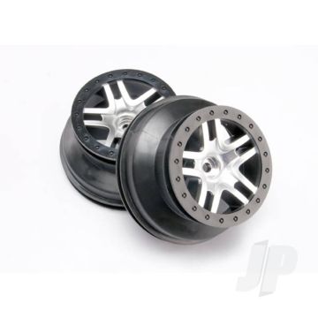Traxxas Chrome/Black Sct Wheels (2 Pcs) (TRX5876)