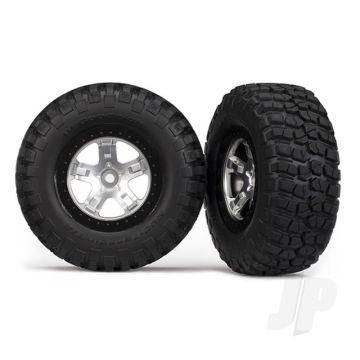 Traxxas Tyres And Wheels, Assembled Glued Bfgoodrich Mud-Terrain T / A Km2 Tyres (2 Pcs) (TRX5878)