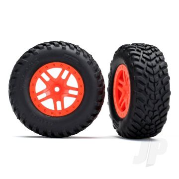 Traxxas Tyres And Wheels, Assembled Glued Sct Off-Road Racing Tyres (2 Pcs) (TRX5892)