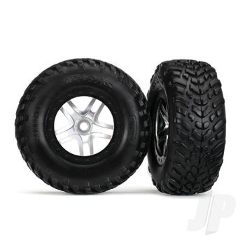 Traxxas Tyres And Wheels, Assembled Glued Sct Off-Road Racing Tyres, Foam Inserts) (2 Pcs) (Front And Rear) (TRX5978)