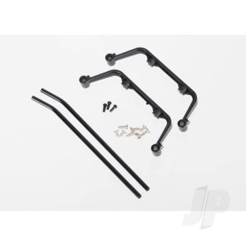 Traxxas Landing Skid Set (Black-Anodised) / Screws (4 Pcs) (Assembled) (TRX6356)