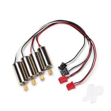 Traxxas Motor, Clockwise (High Output, Red Connector) (2 Pcs) / Motor, Counter-Clockwise (High Output, Black Connector) (2 Pcs) (TRX6634)