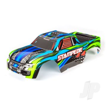 Traxxas Body, Stampede 4X4, Blue (Painted, Decals Applied) (TRX6729X)