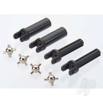 Traxxas Half Shafts, Heavy Duty (External Splined (2 Pcs) / Internal Splined (2 Pcs)) / Metal U-Joints (4 Pcs) (TRX6759)