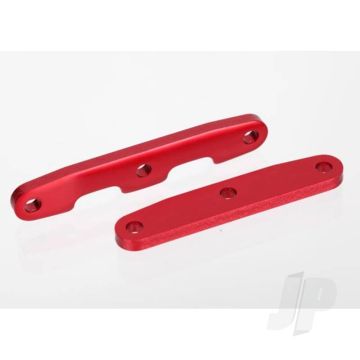 Traxxas Bulkhead Tie Bars, Front & Rear, Aluminium (Red-Anodised) (TRX6823R)