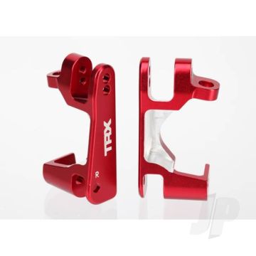 Traxxas Caster Blocks (C-Hubs), 6061-T6 Aluminium (Red-Anodised), Left & Right (TRX6832R)