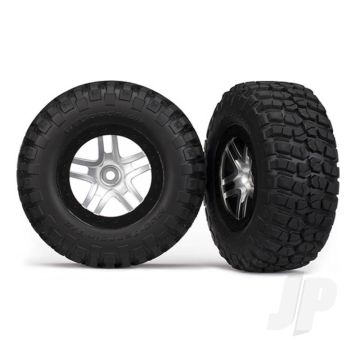Traxxas Tyres And Wheels, Assembled Glued Bfgoodrich Mud-Terrain T / A Km2 Tyres (2 Pcs) (TRX6873)