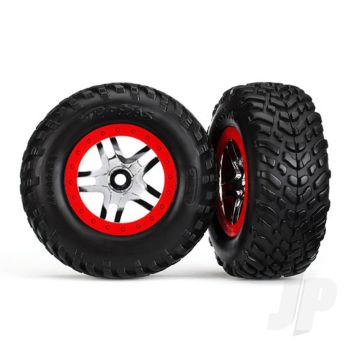 Traxxas Tyres And Wheels, Assembled Glued Sct Off-Road Racing Tyres (2 Pcs) (TRX6891R)