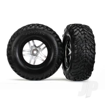 Traxxas Tyres And Wheels, Assembled Glued Sct Off-Road Racing Tyres (2 Pcs) (TRX6892)