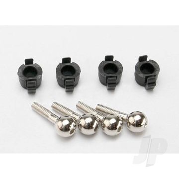 Traxxas Pivot Balls (4 Pcs) / Pivot Ball Caps (4 Pcs) (TRX7033)