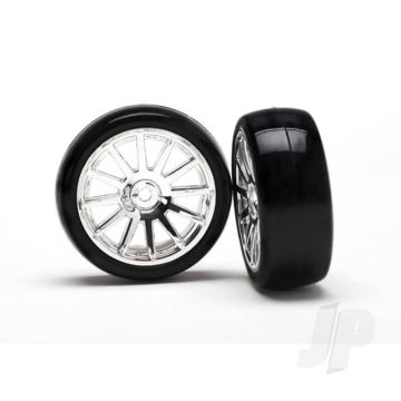 Traxxas Tyres And Wheels, Assembled Glued 12-Spoke (2 Pcs) (TRX7573)