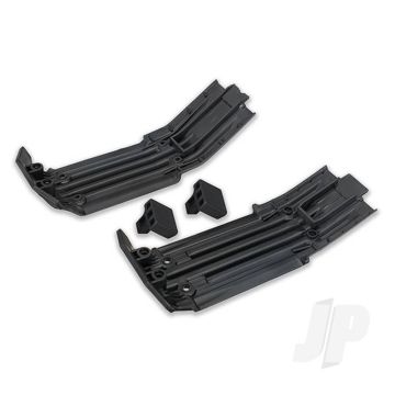 Traxxas Skidplate, Front (1Pc), Rear (1Pc) / Rubber Impact Cushion (2 Pcs) (TRX7744)