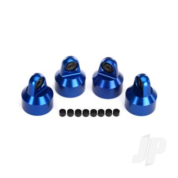 Traxxas Shock Caps, Aluminium (Blue-Anodised), Gtx Shocks (4 Pcs) / Spacers (8 Pcs) (TRX7764A)