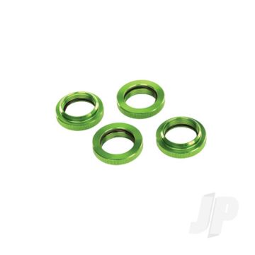 Traxxas Spring Retainer (Adjuster), Green-Anodised Aluminium, Gtx Shocks (4 Pcs) (Assembled With O-Ring) (TRX7767G)