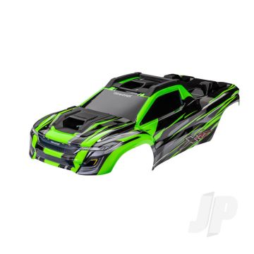 Traxxas Body, Xrt, Green (Painted, Decals Applied) (Assembled With Front & Rear Body Supports For Clipless Mounting, Roof & Hood Skid Pads) (TRX7812G)