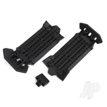 Traxxas Skid Plate, Front (1), Rear (1)/ Rubber Impact Cushion (1) (TRX7844)