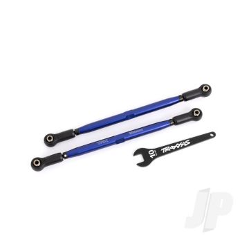 Traxxas Toe Links, Front (Tubes Blue-Anodised, 6061-T6 Aluminium) (2) (For Use With #7895 X-Maxx Widemaxx Suspension Kit) (TRX7897X)