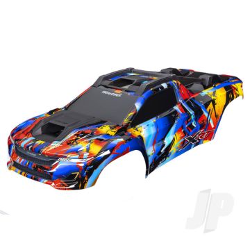 Traxxas Body, XrtÃ£â€šÃ‚Âª, Rock N' Roll (Painted, Decals Applied) (Assembled With Front & Rear Body Supports For Clipless Mounting, Roof & Hood Skid Pads) (TRX7899)
