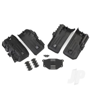 Traxxas Fenders, Inner, Front & Rear (2 Each) / Rock Light Covers (8 Pcs) / Battery Plate / 3X8 Flat-Head Screws (4 Pcs) (TRX8072)