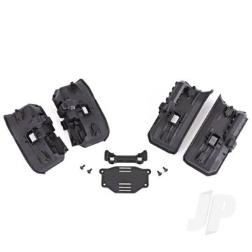 Traxxas Fenders, Inner (Wide), Front & Rear (2 Each)/ Rock Light Covers (8)/ Battery Plate/ 3X8 Flat-Head Screws (4) (For Clipless Body Mounting) (TRX8072X)