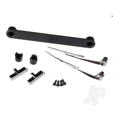 Traxxas Door Handles, Left & Right / Windshield Wipers, Left & Right / Retainers (3 Pcs) / 1.6X5 Bcs (Self-Tapping) (4 Pcs) (Fits #8010 Body) (TRX8075)