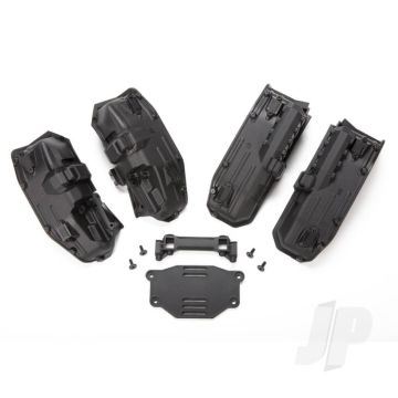 Traxxas Fenders, Inner (Narrow), Front & Rear (2 Each) / Rock Light Covers (8 Pcs) / Battery Plate / 3X8 Flat-Head Screws (4 Pcs) (TRX8080)