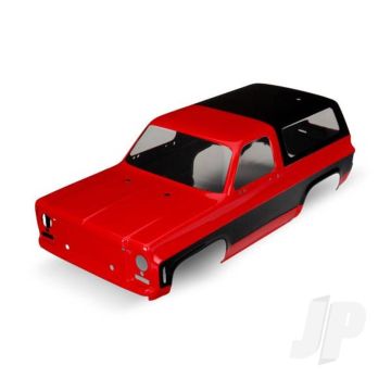 Traxxas Body, Chevrolet Blazer (1979) (Red) (Requires Grille, Side Mirrors, Door Handles, Windshield Wipers, Decals) (TRX8130A)