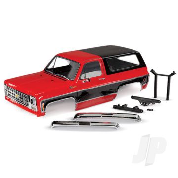 Traxxas Body, Chevrolet Blazer (1979), Complete (Red) (Includes Grille, Side Mirrors, Door Handles, Windshield Wipers, Front & Rear Bumpers, Decals) (TRX8130R)