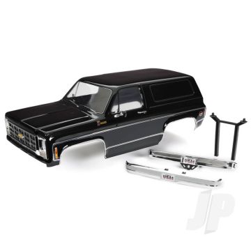Traxxas Body, Chevrolet Blazer (1979), Complete (Black) (Includes Grille, Side Mirrors, Door Handles, Windshield Wipers, Front & Rear Bumpers, Decals) (TRX8130T)
