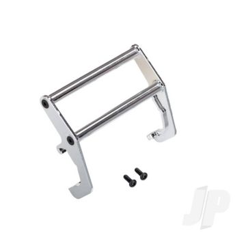 Traxxas Push Bar, Bumper, Chrome (Assembled) (Fits #8137 Bumper) (TRX8138)