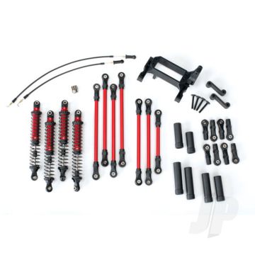 Traxxas Long Arm Lift Kit, Trx-4, Complete (Includes Red Powder Coated Links, Red-Anodised Shocks) (TRX8140R)