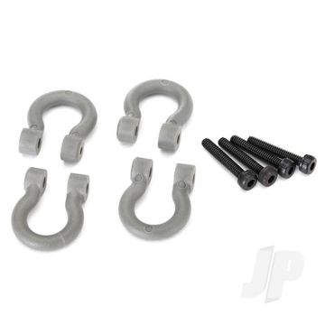 Traxxas Bumper D-Rings, Grey (Front Or Rear) / 2X12 Cs (4 Pcs) (TRX8234)