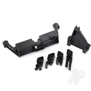 Traxxas Servo Mount, 2-Speed / Servo Mount, T-Lock / Wire Clips (TRX8240X)