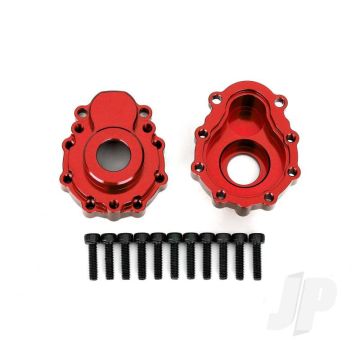Traxxas Portal Housings, Outer, 6061-T6 Aluminium (Red-Anodised) (2 Pcs) / 2.5X10 Cs (12 Pcs) (TRX8251R)