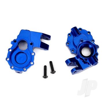 Traxxas Portal Housings, Inner (Front), 6061-T6 Aluminium (Blue-Anodised) (2 Pcs) / 3X12 Bcs (2 Pcs) (TRX8252X)