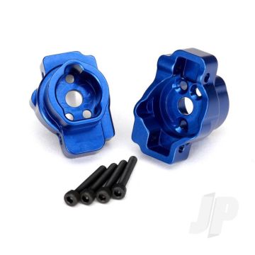 Traxxas Portal Drive Axle Mount, Rear, 6061-T6 Aluminium (Blue-Anodised) (Left And Right) / 2.5X16 Cs (4 Pcs) (TRX8256X)