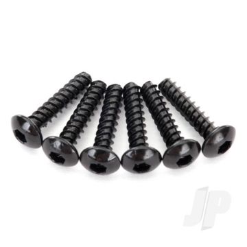 Traxxas Screws, 2.6X12Mm Button-Head, Self-Tapping (Hex Drive) (6 Pcs) (TRX8299)
