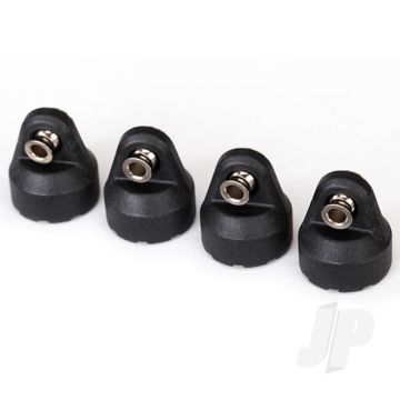 Traxxas Shock Caps (Black) (4 Pcs) (Assembled With Hollow Balls) (TRX8361)