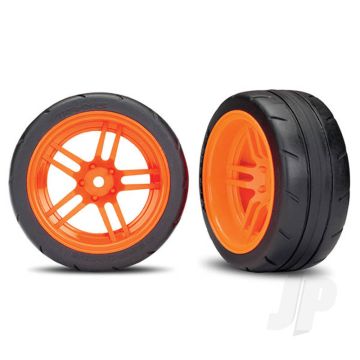 Traxxas Tyres And Wheels, Assembled Glued 1.9In Response Tyres (Extra Wide, Rear) (2 Pcs) (TRX8374A)