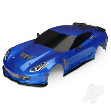Traxxas Body, Chevrolet Corvette Z06, Blue (Painted, Decals Applied) (TRX8386X)
