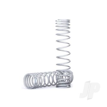 Traxxas Spring, Shock, Front (Silver) (Gtr) (Progressive, 0.833 Rate, White Stripe) (2 Pcs) (TRX8444X)