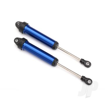 Traxxas Shocks, Gtr, 134Mm, Aluminium (Blue-Anodised) (Fully Assembled With Out Springs) (Front, No Threads) (2 Pcs) (TRX8451X)