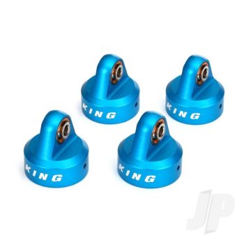 Traxxas Shock Caps, Aluminium (Blue-Anodised), King Shocks (4 Pcs) (TRX8457)