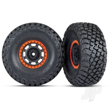 Traxxas Tyres And Wheels, Assembled Glued Bfgoodrich Baja Kr3 Tyres (2 Pcs) (TRX8472)