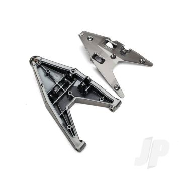 Traxxas Suspension Arm, Lower Left / Arm Insert (Satin Black Chrome-Plated) (Assembled With Hollow Ball) (TRX8533X)