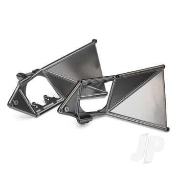 Traxxas Mounts, Suspension Arm, Upper (Front) (Left & Right) (Satin Black Chrome-Plated) (TRX8534X)