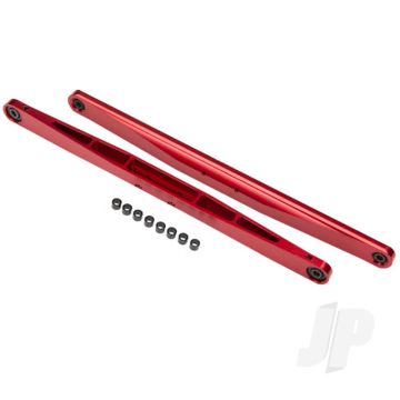 Traxxas Trailing Arm, Aluminium (Red-Anodised) (2 Pcs) (Assembled With Hollow Balls) (TRX8544R)